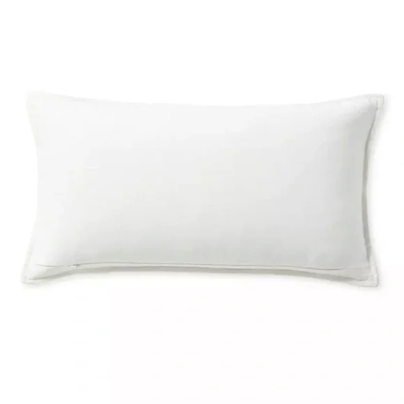 NWT! Serena & Lily Frond Outdoor Pillow Cover in Coastal Blue 12” x 21” - Picture 2 of 2